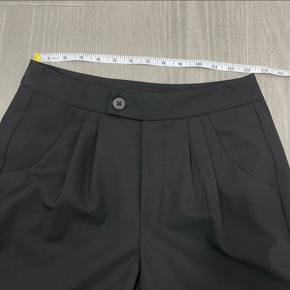 Universal Standard Wool Cropped Trousers High Waisted Pleated Front Pants 4XS 0 - Picture 13 of 16